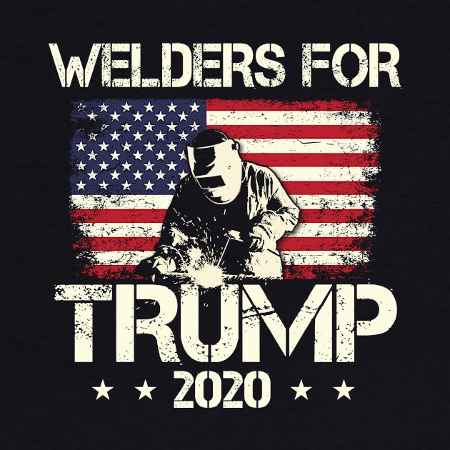 Retro Welders for Trump 2020 Shirt Welder Gifts Men by blacks store